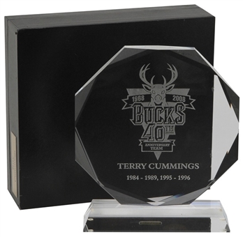 2008 Terry Cummings Milwaukee Bucks 40th Anniversary Team Award (Cummings LOA)